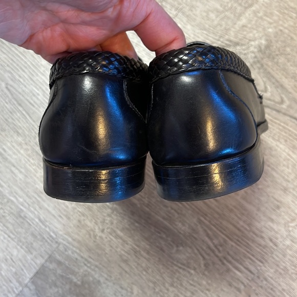 Allen Edmonds Loafers Shoes 9.5 D Maxfield Black Tassel Slip On USA Office - Picture 7 of 10